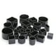thumbnail image 5 of Inteprter 24x Tapas cuadradas negras para muebles Fácil instalación Fondo antideslizante engrosado y resistente al desgaste Decoración del hogar, 5 of 6