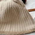 thumbnail image 5 of CoCopeaunts Bucket Hat for Women Cute Cat Ears Plush Fisherman Hat Warm Keeping Woolen Reversible Knitted Hat Double Sided Wear, 5 of 8