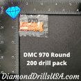 thumbnail image 3 of DMC 970 ROUND 5D Diamond Painting Drills Beads DMC 970 Light Pumpkin Orange, 3 of 3