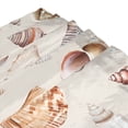 thumbnail image 3 of Yayeee Shower Curtain with Hooks 72"x72" Waterproof Fabric Bathroom Hanging Decor, Red Watercolor Seashells, 3 of 5