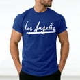 thumbnail image 2 of Leey-World Men's Henley Shirts Short Sleeve Texture Casual Button Henley Summer Classic Basic Tee Shirts T-Shirts for Man(Blue,S), 2 of 8