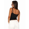 thumbnail image 5 of Sleeveless Camisole Tank Tops for Women Y2K Spaghetti Strap Lace Trim Slim Fit Basic Camisole Shirts ESVI021 Black XL, 5 of 10