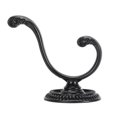 thumbnail image 2 of 6PCS Coat and Hat Hook Zinc Alloy Black Color Wall Mounted 2 Claws Retro Coat Hook with 26 Screws, 2 of 3