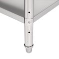 thumbnail image 3 of Griptix 5 Tier Heavy Duty Stainless Steel Shelving Adjustable Storage Shelf 70 16 6 70in, 3 of 7