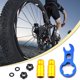 thumbnail image 3 of Bicicleta Tuerca de válvula de de Ndcxsfigh carretera Accesorios de protección de ciclismo de aleación de aluminio (Oro), 3 of 9