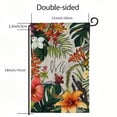 thumbnail image 3 of PHYHOO  Summer Tropical Floral Garden Flag Double Sided for Outside Small Burlap Seasonal Yard Decoration White, 3 of 6