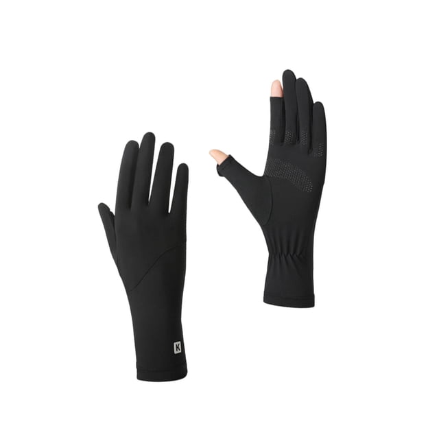 Guantes de protección solar para mujer | Guantes para conducir y ciclismo con protección UV UPF 50+ | Paneles táctiles compatibles con pantallas táctiles | Tejido transpirable Ice Silk | Diseño anti