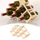 thumbnail image 5 of Estante plegable para vino perfecl de madera para 6 botellas, 5 of 8