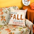 thumbnail image 4 of Fall Throw Pillow Cover 18x18 Inch Farmhouse Decorative Throw Pillowcase Autumn Saying Thanksgiving Orange Decorations Seasonal Cushion Case for Sofa Couch Home Bed, 4 of 6
