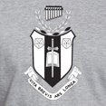 thumbnail image 3 of CafePress - Sigma Alpha Iota Black And White Crest T Shirt - Fitted T-Shirt, Vintage Fit Soft Cotton Tee, 3 of 4