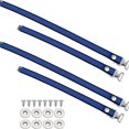 thumbnail image 5 of 4 Pcs Sangles pour Pilots de Cloison Sèche, Kit de Sangles de Pied Réglables pour Pilots, Pièce de Rechange pour Pilots, 4 Sangles à Chaussures + 8 Vis + 8 Espaceurs, Bleu, 5 of 5