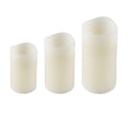 thumbnail image 4 of Ivory Plastic Shell Flameless Candles, Battery Operated LED with Remote Timer and Automatic Shut-Off, Waterproof Real-Wax Appearance Pillar Candles Set for Home Decor, 4 of 7