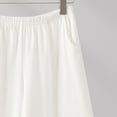 thumbnail image 6 of AHTJRT Lounge Shorts for Women Ribbed Knit Elastic Waist Summer Shorts with Pockets High Stretchy Casual Pajama Sleepwear Bottoms White XXL, 6 of 6