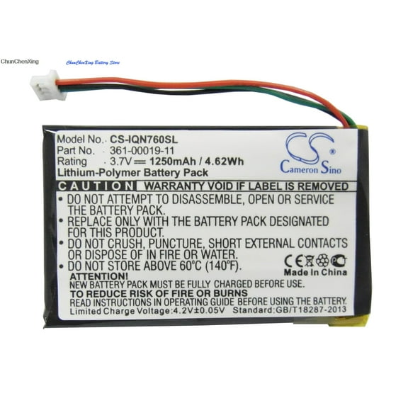 ALLCCX 1250mAh Battery 361-00019-11 for Garmin Nuvi 760, 760T, 710, 710T, 765, 765T, 3590, 3590LMT