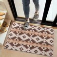 thumbnail image 2 of Brown Geometric Boho Pattern Door Rugs,Washable Non Slip Door Mats Indoor,Decorative Door Mats,Entry Mat Indoor for Entrance,Bedroom,Kitchen,Bathroom,20"x32", 2 of 6