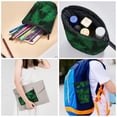 thumbnail image 5 of Xecao Green Leave Fern Print Telescopic Pencil Bag Pen Holder Pop Up Stationery Case Stand-up Retractable Transformer Bag Standing Organizer, 5 of 6