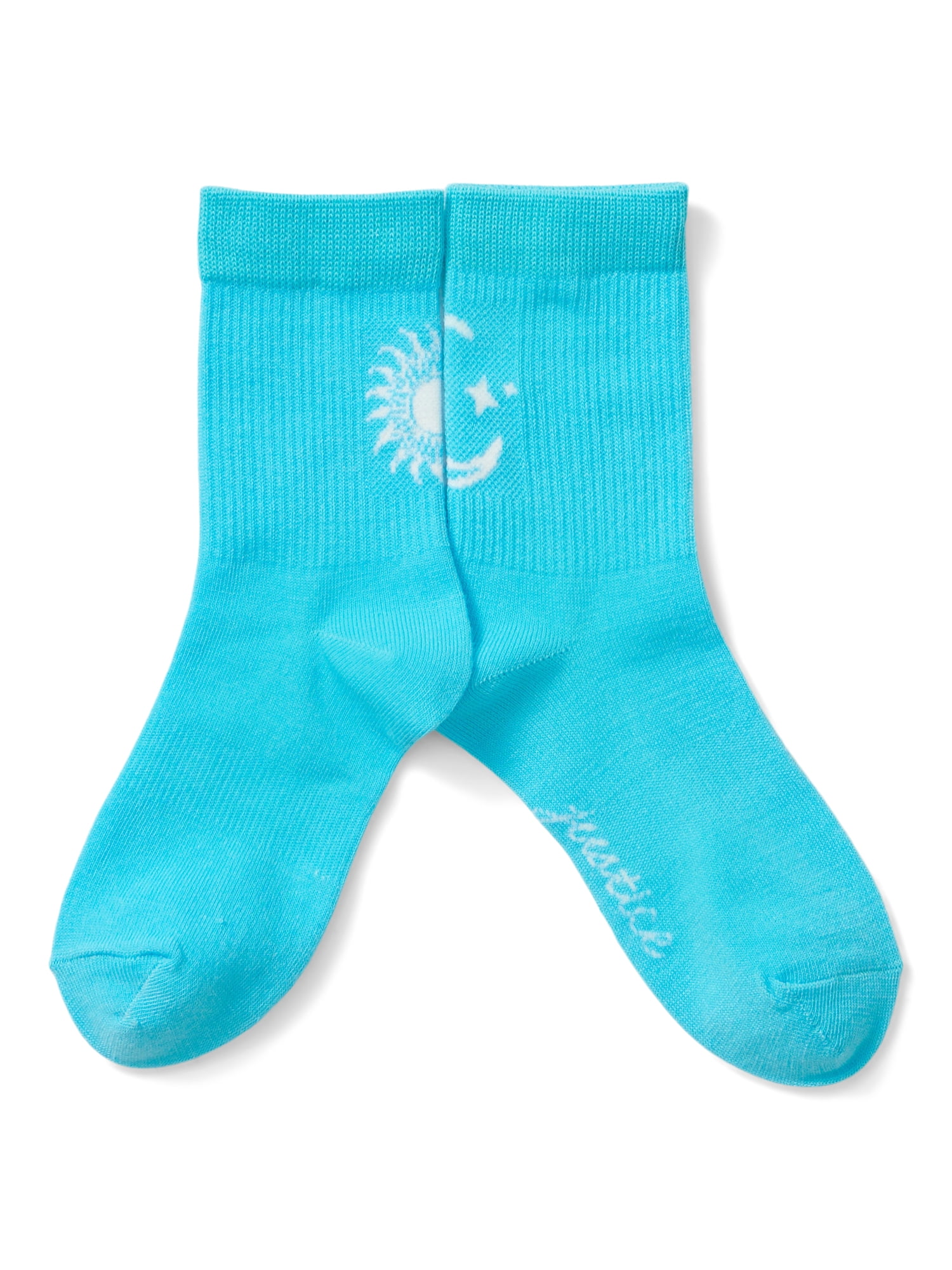 Justice, Girls Crew Socks, 4-Pack, Sizes M-L