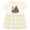 Natural with Stripes, variant on I'll Just Have the Breast, Please Cute Turkey Girls Baby Dress