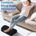 thumbnail image 6 of Ergonomic Foot Rest Under Desk - Premium Velvet Soft Foam Footrest for Desk - Most Comfortable Desk Foot Rest in The World for Lumbar, Back, Knee Pain - Foot Stool Rocker, 6 of 11
