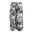 thumbnail image 4 of Uobin Women Baggy Cargo Jeans Camo Army Fatigue Wide Leg Harem Cropped Denim Pants Plus Size Jean Trousers, 4 of 5