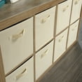 thumbnail image 2 of Sauder Stow-away Engineered Wood 8-Fabric Cube Storage in Lintel Oak, 2 of 11