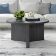 thumbnail image 4 of Henn&Hart 32" Round Engineered Wood Coffee Table in Charcoal Gray, 4 of 7