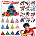 thumbnail image 1 of Countdown Sets for Deep 2D Baseball Advent Calendar 24 Piece Surprise Ornament Set for Indoor Outdoor, 1 of 6
