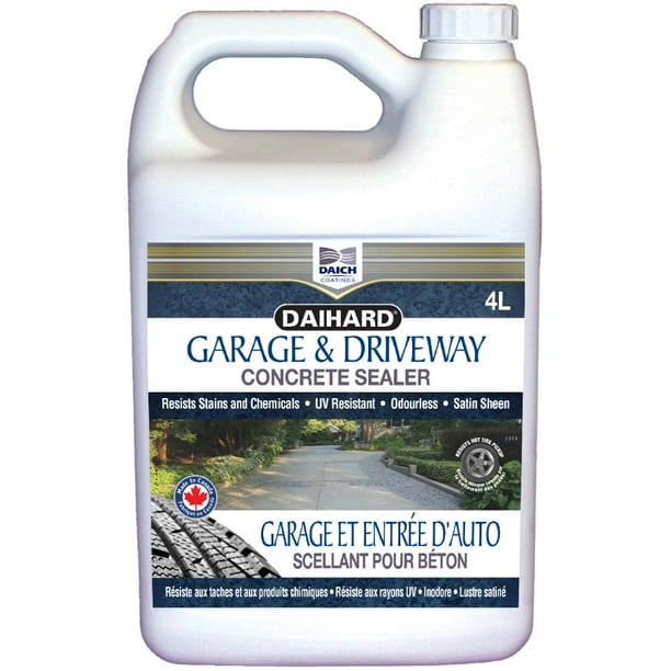 Garage Driveway Concrete Sealer Clear Satin 4 L