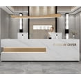 thumbnail image 4 of Cashier Simple Modern Company Front Desk Hotel Reception Desk Women's Clothing Store Beauty Salon Bar Counter Customized My Lux Decor Round, 4 of 6