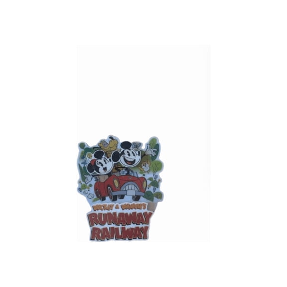 Disney Parks Mickey and Minnie Runaway Railway Acrylic 3D Magnet New