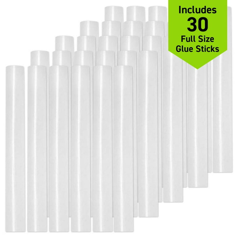 Large Hot glue stick Clear White, Length 4 and 0.27 diameter - Compatible  with most glue guns. - Kumarasinghe Radio Institute (KRI)