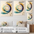 thumbnail image 4 of Designart Colorful Watercolor Spiral Canvas Wall Art, 4 of 5