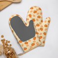 thumbnail image 4 of Hirioo Autumn Leaves And Pumpkins for Silicone Oven Mitts for BBQ, Baking, Cooking, Set of 2, Heat Resistant 260℃, Non-Slip Kitchen Essentials, 4 of 6