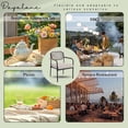 thumbnail image 6 of Patio Dining Chairs Set of 4, Wicker Outdoor Chairs for All Weather, Rattan Dining Chairs with Removable Cushions for Deck, Garden or Indoor Use, Beige, 6 of 13