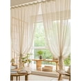 thumbnail image 3 of Wholesale Window Curtains Cotton Linen Rustic Feeling Semi Sheer for Bedroom Living Room Office Hotel for Home Ultraviolet-proof, 3 of 6