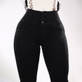 thumbnail image 3 of Jeans Negros Elástico Super Skinny Mujer Tiro Alto, 3 of 6