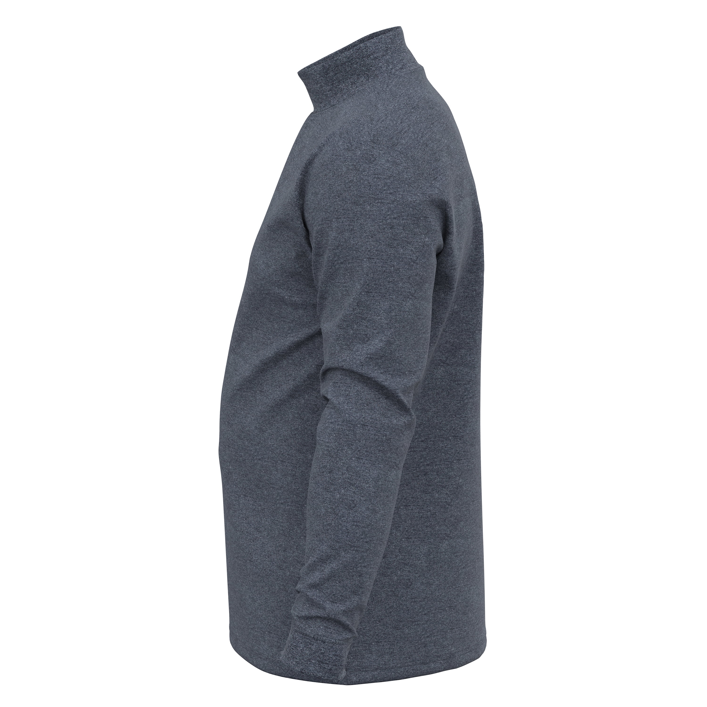 Men's 100% Interlock Knit Combed Cotton Super-Soft Pre-Washed Ski Casual Mockneck Pullover Sweater