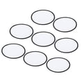 thumbnail image 1 of Uxcell 8pcs Sublimation Patch Blank 8cm/3.15" Fabric Iron-on Blank Heat Transfer Repair Patch DIY Crafts White, 1 of 7