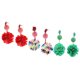 thumbnail image 4 of Pendientes de Flores Macarena Estilo Europeo y Americano Verde, 4 of 8