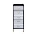 thumbnail image 2 of Pemberly Row Contemporary Jewelry Armoire in Black & Gold Finish, 2 of 7