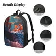 thumbnail image 3 of Finding Nemo Backpack, Large Capacity Laptop Backpack, Durable Water-Resistant Daypack, 17.3x12.2x5.5 Inch, 3 of 8