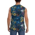 thumbnail image 4 of Uemuo Halloween Elements Pattern Men's Sleeveless T-Shirt,Muscle Athletic Tank Top, Moisture-wicking Quick-dry Breathable Classic Tee Top for Gym Run Outdoor Sports-Large, 4 of 8
