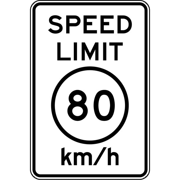 R21 Speed Limit (Metric) Safety Notice Signs For Work Place Safety
