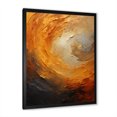 thumbnail image 3 of Designart "Desert Mirage Spiral In Gold And Orange I" Abstract Spirals Picture Framed Wall Art Living Room, 3 of 5