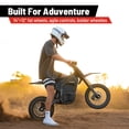 thumbnail image 3 of Yozma IN10 2600W Electric Dirt Bike, 40 MPH, 48V 23.4Ah, 53-Mile Range, Lock + Phone Holder + Fan Bundle, Black, 3 of 10