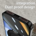 thumbnail image 5 of Designed for Google Pixel 8a Crystal Clear Back Case, Luxury Case with Lens Protector Drop Protective Magnetic Rotating Ring Kickstand Shockproof Thin Fit Phone Case Cover, Black, 5 of 7