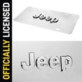 thumbnail image 3 of Pilot Automotive Jeep Logo License Plate, Chrome, Stainless Steel, 6" x 12", 3 of 8