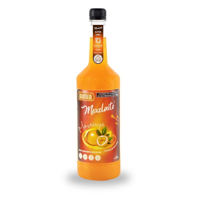Mexclaito® Glitter Jarabe/Syrop Sabor Maracuyá 1 Litro