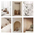 thumbnail image 2 of Pintura en lienzo con diseño de bodegón de jarrón clásico bohemio, póster estético de estilo Ins, imágenes para decoración de sala de estar moderna, 2 of 5