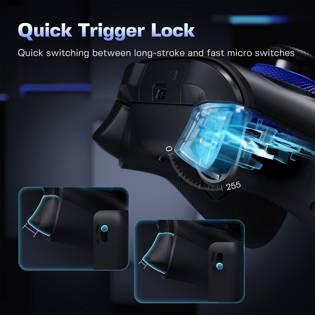 NYXI TMR Hall Effect Controller - Zero Drift, Adjustable Tension, Charging Dock, for Switch & PC